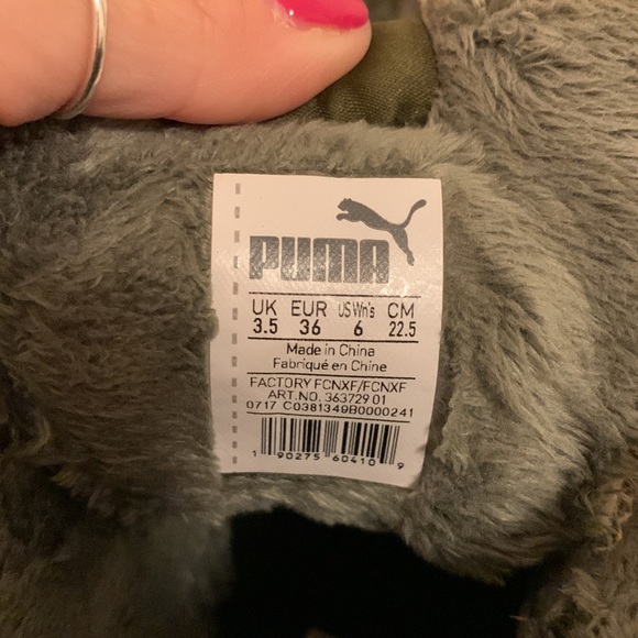 Puma Shearling Suede Mid Top Sneakers - Picture 3 of 5